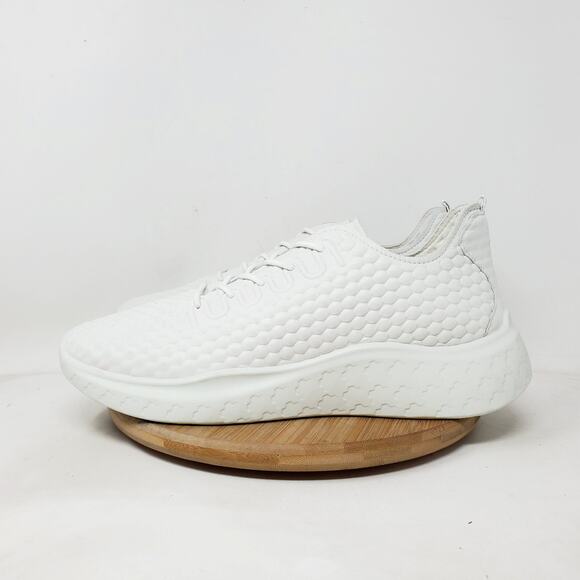 Ecco Shoes - ECCO Therap Shoes Womens 41 White Nubuck Honeycomb Chunky Platform Sneakers